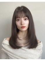 アンアミ キチジョウジ(Un ami Kichijoji) 韓国ヘア/レイヤーカット/地毛風ストレートパーマ/グレージュ