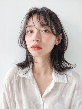 アトレ 南堀江店(attrait) 大人可愛いナチュラル小顔レイヤーウルフ