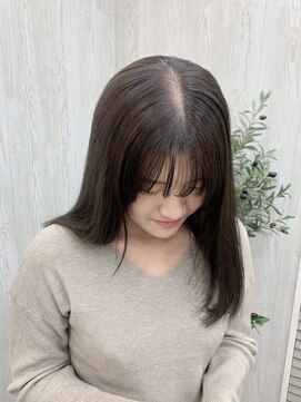 トコ(toco) 〇透明感カラー〇オリーブブラウン×ローレイヤー