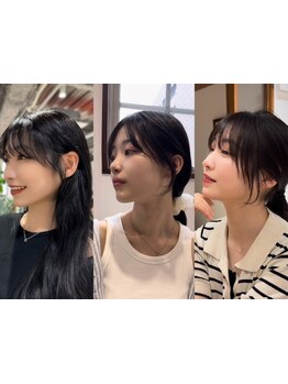 前髪/顔周りのレイヤーと仕上がりのツヤが重要!髪質改善トリートメントと合わせて圧倒的なツヤ髪を叶える☆