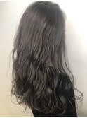 ハイライト×グレージュ×ラフウェーブ×髪質改善
