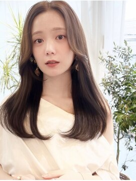 コート 表参道(Cote) センターパート ワンカール ストレートヘア イルミナカラー