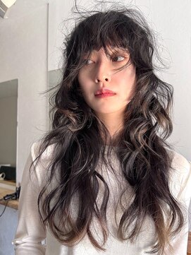 ソイ コンク 下北沢(soi conc) 【grunge wolf】ロングウルフ_グランジヘア_コテ巻きアレンジ