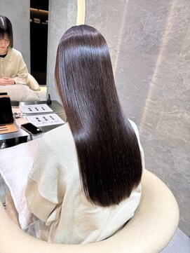 アンフィニー 仙台(ANFINI) 仙台髪質改善縮毛矯正レイヤー前髪縮毛矯正学割U24暗めカラー