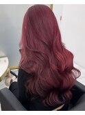 ブリーチ毛から作る赤髪