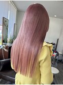 ペールバイオレットピンクブリーチ2回
