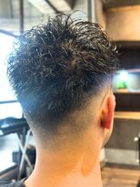 メンズココ 日本橋店(MENS COCO) 【ビジネスマン必見】フェード/スペインカール/ブルーブラック