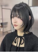 小顔可愛いレイヤーカット×アッシュカラー10代20代30代