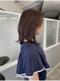 ブリーチ無し透明感カラーラベンダーカラーミディアムレイヤー
