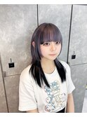 プルエクステロングプルシールエクステセミロングウルフデザイン