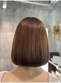 切りっぱなしボブ