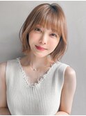艶感くせ毛風カールサイドバング結べるボブくびれヘアモテ髪