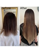 エクステンション キュー(extension Q)&nbsp;プルエクステ/ダイヤモンド毛質52cm（長さおへそ位）100本