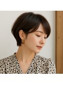 大人柔らかショートボブ 20代 30代 40代 50代 60代 髪質改善