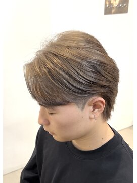 エッジ(EDGE) 大分メンズセンターパートハイトーンブリーチカラースタイル