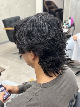スウェル 稲毛店(Swell) MEN’S HAIR/ブルーブラック/フェザーパーマ/稲毛駅