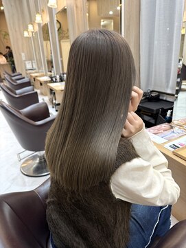 ユウヘアー 千代田橋店(U Hair) ハイトーン×くすみグレージュ