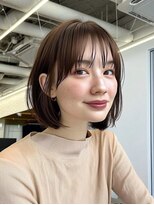 ミー 岡崎(mii)&nbsp;ナチュラルボブ×ブラウンカラー