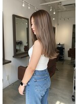 フュージョンファイブ(FUSION5) レイヤーロングベージュ20代30代40代くびれエクステ韓国ヘア