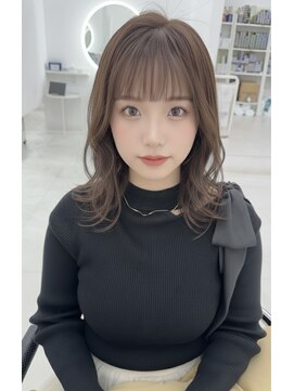 カラーハイライトハッシュカットレイヤーカットボブ髪質改善