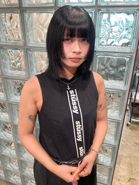 ノル 栄矢場町(nol) ブルーブラック×レイヤーカット