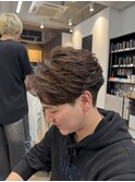 MEN’S HAIR/波巻きツイストスパイラル/リバースセンターパート