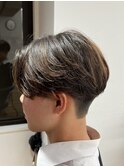 MEN'S HAIR/フェザーショート/刈り上げセンターパート/表参道駅