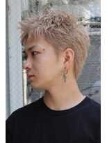 ヘアカロン 熊本本店(Hair CALON)&nbsp;メンズカットダブルカラーミルクティーベージュ初カラー