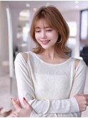 顔周りワンホンレイヤーカット×ハッシュカットボブ/髪質改善