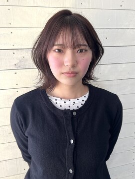 ルノン フィージュ(LUNON fieju) 黒髪クラゲヘアーオリーブグレー小顔ココアベージュ