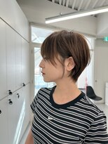 リアン 仙台(LIAN)&nbsp;小顔ショート/ミルクティーブロンド/ダークブルー/仙台
