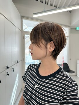 リアン 仙台(LIAN) 小顔ショート/ミルクティーブロンド/ダークブルー/仙台