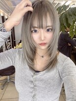 ヘアアーク(HAIR arc)&nbsp;外国人カラー#シルバーグレージュ#レイヤー#ハッシュカット