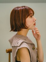benji 和白店【ベンジー】【9月1日オープン(予定)】 オレンジヘアで無造作に動かすボブ 3