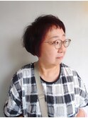 30代40代50代おすすめ　コンパクトマッシュ×ショートバング