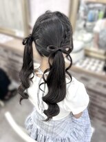 クラビス(CLAVIS)&nbsp;紐リボンツインテール
