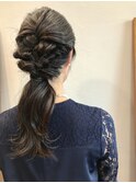 【自由が丘pele】大人のお呼ばれヘアセット ダウンアレンジ