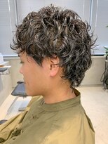 テトヘアー(teto hair) しっかりパーマ、ソフトウルフ、メンズスタイル