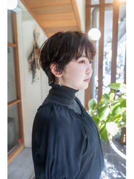 ユートゥイーズ つくば(U too e's) 《Utoo e's つくば美容室》質感パーマ×くせ毛風マッシュ