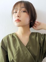 アイティーバイアルバム 八王子店(IT by ALBUM)&nbsp;ナチュラルマッシュショート_マロンベージュAラインボブ_28380