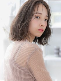 モッズヘア 越谷西口店(mod's hair) くせ毛風ふわミディくすみカラーこなれヘアa越谷20代30代40代