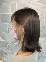 ジル アンク(Jill ankh)&nbsp;《Jillankh姫路駅前》オリーブグレー×シルバーベージュ　ボブ