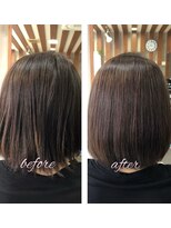 ヘア ソムリエ ゼアラ(hair sommelier Zara)&nbsp;【髪質改善】ふんわり縮毛矯正/カラー/40代/剛毛・癖毛が悩み