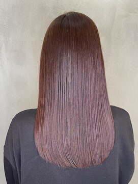 アンダーバーホワイト モデ 富田林店(_WHITE mode) 20代30代大人可愛い髪質改善カラーストレートレッド透明感