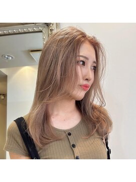 アンククロス 青山店(ANKH CROSS) 【レイヤーカット】ベージュ　レイヤースタイル