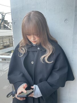 アルカナ 明治神宮前原宿(ARCANA) 切りっぱなしボブ エアリーロング 美髪ピンクブラウン