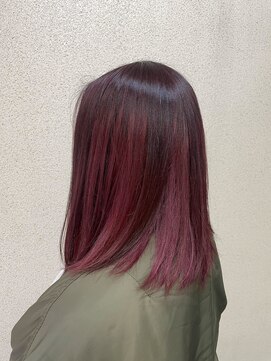 アッシュ 西荻窪店(Ash) 赤×ピンクカラー