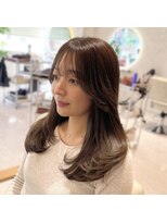 エヌ 大阪梅田店(enu)&nbsp;髪質改善×かわいい顔まわり/韓国風レイヤー/梅田美容院