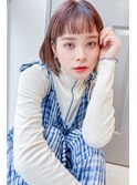 ★ワトワ美髪ピンクブラウン韓国風小顔ヘアオン眉ショート人気