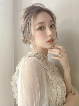 オリジンズヘアーセカンド 守谷店(Origins hair 2nd) お呼ばれアレンジ×ホワイト系ベージュカラー×BYKARTE TR